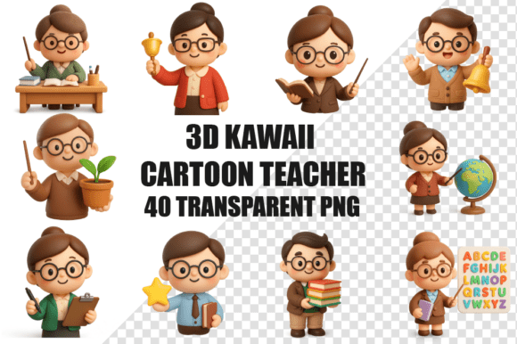 40 3D Kawaii Cartoon Teacher Characters: A Practical Guide for Creators