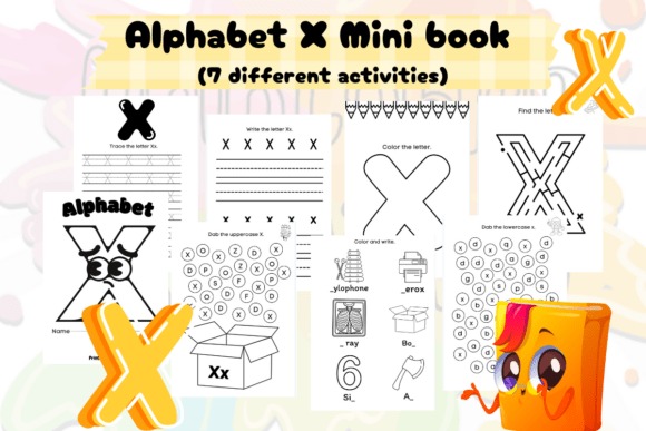 Alphabet X Mini Book: 7 Fun Activities