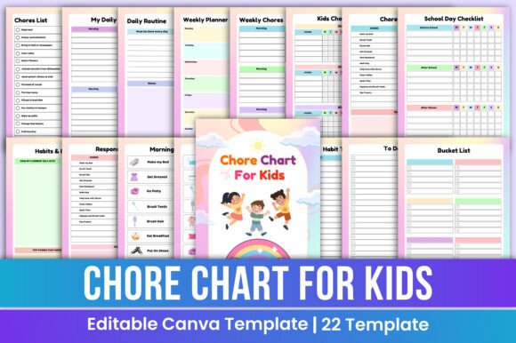Empowering Young Minds: The Ultimate Guide to the Chore Chart for Kids Canva Template