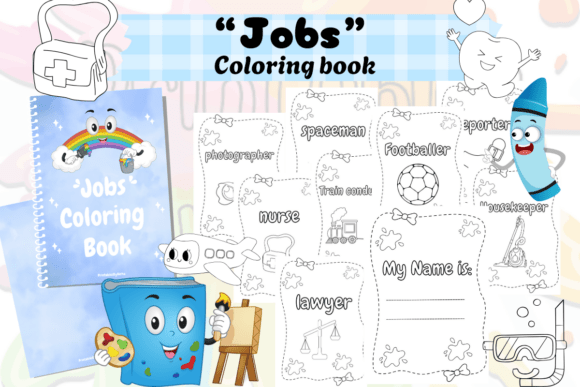 Jobs Coloring Book: Visual Design for Kids