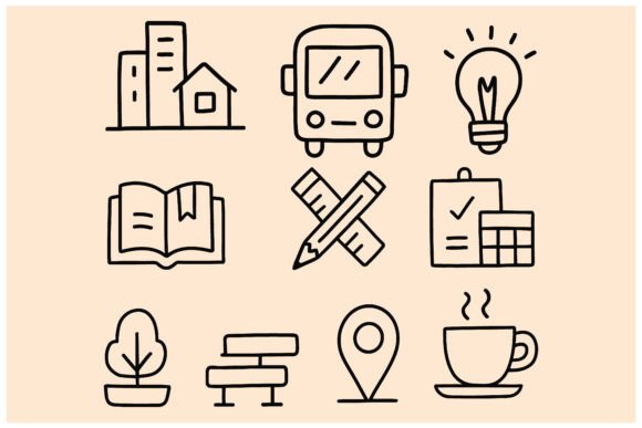 Multipurpose Minimalist Icon Set: Elevating Design with Clarity and Function