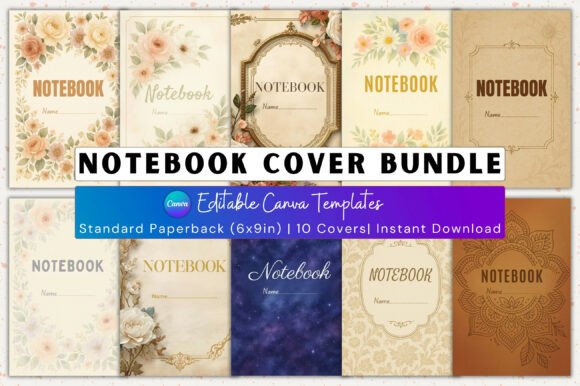 📘 Notebook Cover Bundle Canva Editable: A Practical Guide to Customizing Your Journals