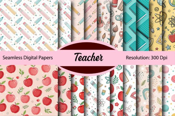 School Education Teacher Digital Paper: A Versatile Design Resource