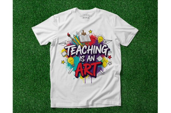 Teaching is an Art T-Shirt Design: A Strategic Asset for Educators and Creators