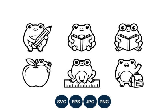Transforming Educational Branding with Cute Frog School Education Icons