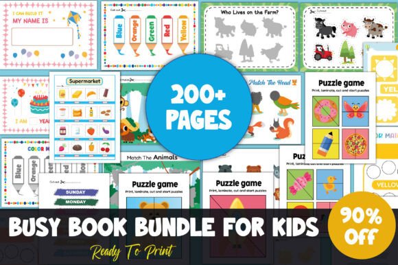 Unlocking Early Learning Potential with the Busy Book Mega Bundle – 200 Printable